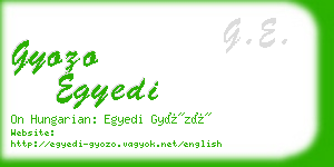 gyozo egyedi business card